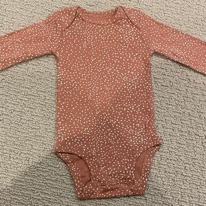 Carter's Girls Brown & White Speckled Bodysuit for Infants